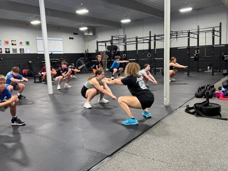 Avenger Athletics youth group strength training