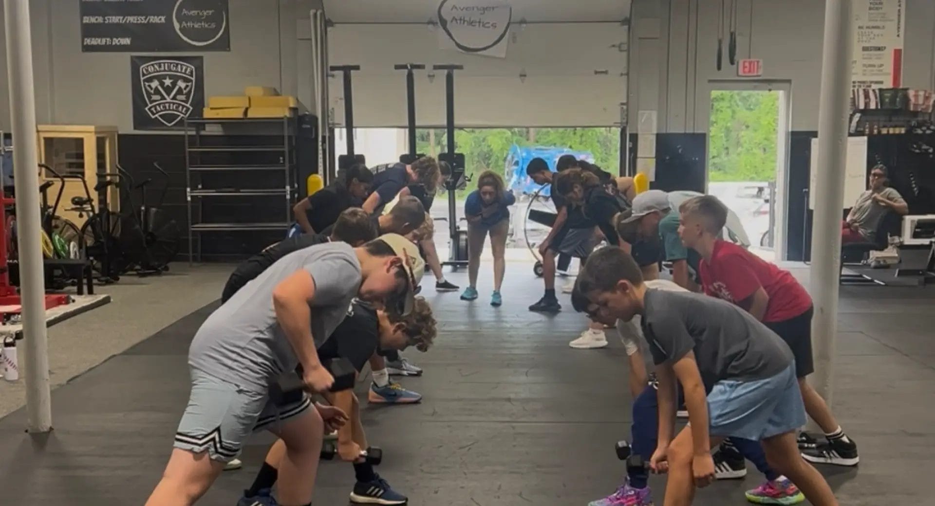 Avenger Athletics youth strength training class